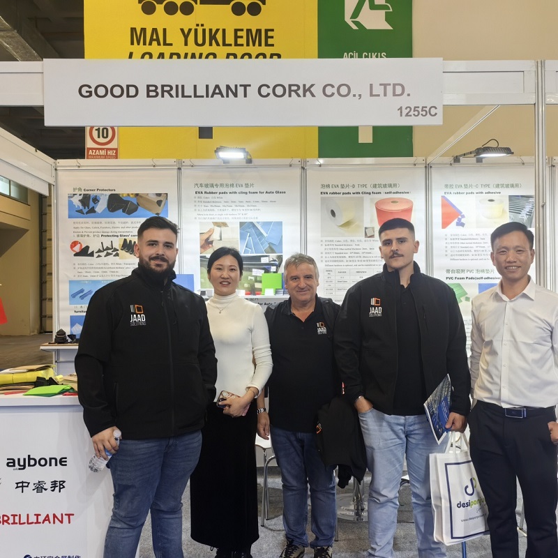Good Brilliant International Limited သည် 2025 Turkey International Glass Exhibition တွင် Cork Pads နှင့် Corner Protector များကို မီးမောင်းထိုးပြခြင်း